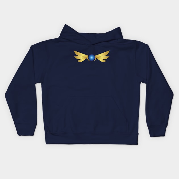 Golden Wings Kids Hoodie by MysticWings